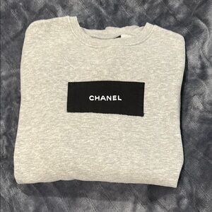 H&M Chanel Gray Sweatshirt Crewneck